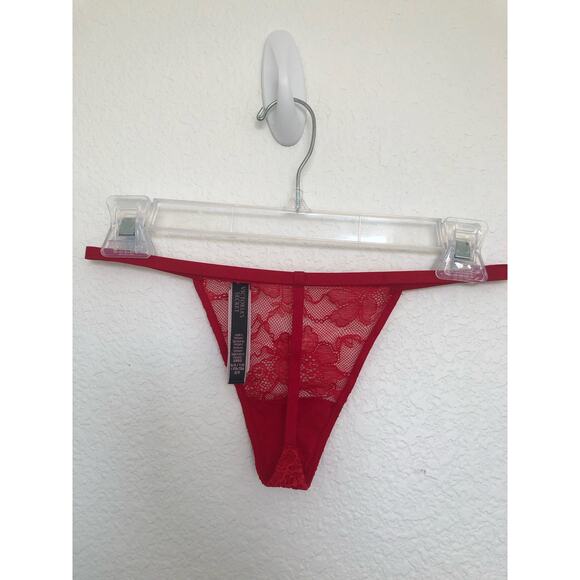 Victoria's Secret Bombshell Very Sexy Red Lace Padded Apron and Thong - M - Picture 9 of 9